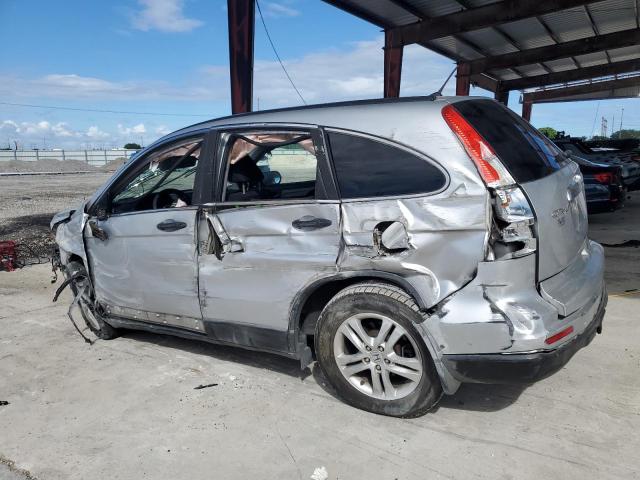 5J6RE4H57AL060044 - 2010 HONDA CR-V EX SILVER photo 2