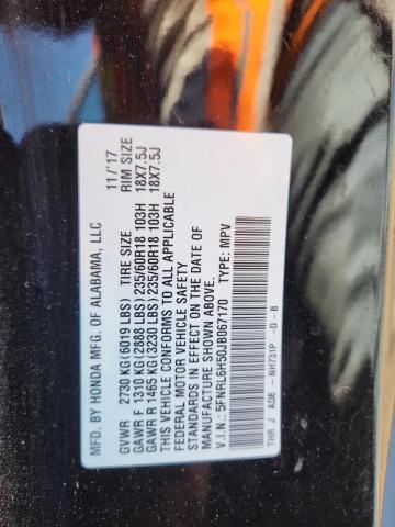 5FNRL6H50JB067170 - 2018 HONDA ODYSSEY EX BLACK photo 13