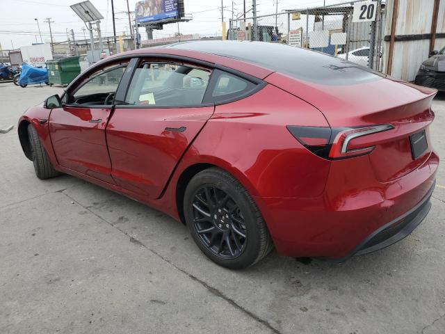5YJ3E1EA8RF864492 - 2024 TESLA MODEL 3 Qırmızı foto 2