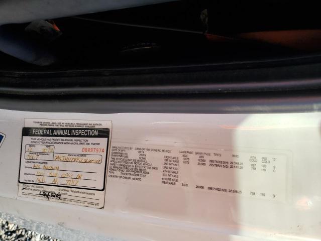 3AKJHHDR5LSLX0204 - 2020 FREIGHTLINER CASCADIA 1 თეთრი ფოტო 10