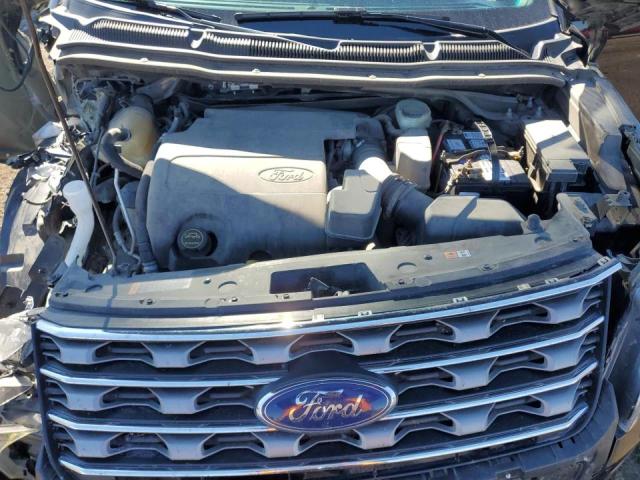 1FM5K8D86GGC95391 - 2016 FORD EXPLORER XLT BLACK photo 12