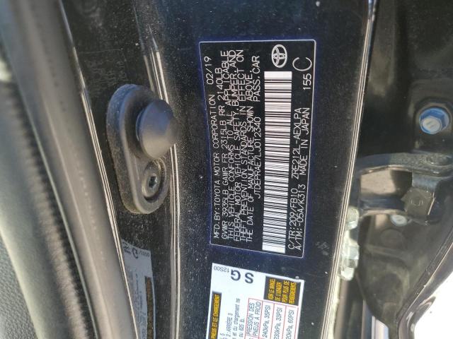 JTDEPRAE7LJ012340 - 2020 TOYOTA COROLLA LE BLACK photo 12