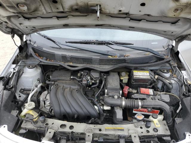 3N1CN7AP9DL860932 - 2013 NISSAN VERSA S SILVER photo 11