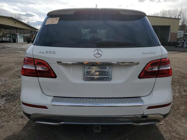 4JGDA5HB6FA556717 - 2015 MERCEDES-BENZ ML 350 4MATIC WHITE photo 6