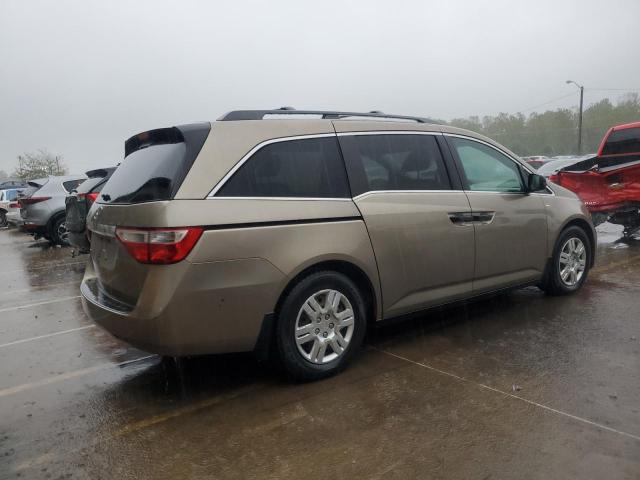 5FNRL5H29BB022293 - 2011 HONDA ODYSSEY LX BROWN photo 3
