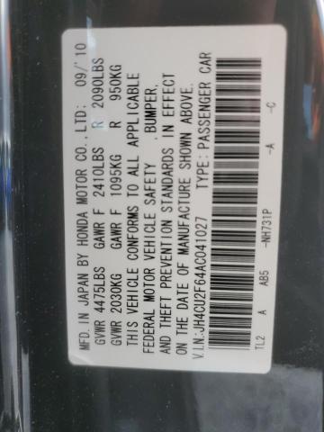 JH4CU2F64AC041027 - 2010 ACURA TSX 黑色 照片 12
