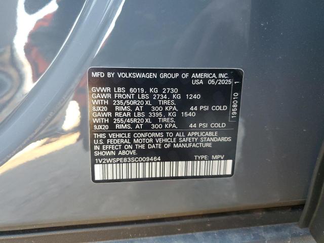 1V2WSPE83SC009464 - 2025 VOLKSWAGEN ID.4 PRO S Gri fotoğraf 14