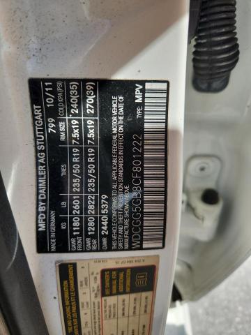 WDCGG5GB8CF801222 - 2012 MERCEDES-BENZ GLK 350 Ağ foto 13