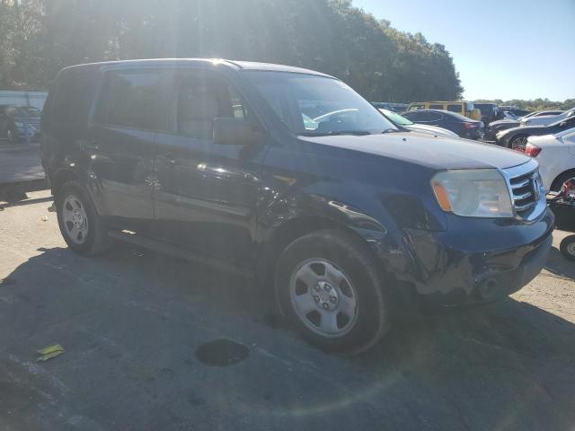 5FNYF3H20DB042801 - 2013 HONDA PILOT LX BLUE photo 4