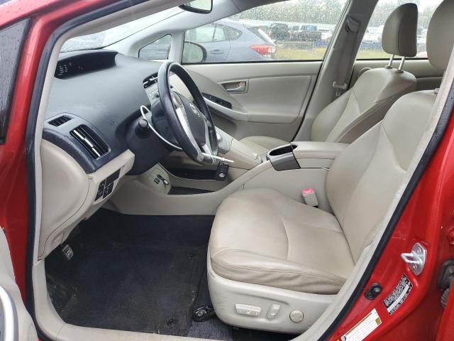 JTDKN3DU0C1549222 - 2012 TOYOTA PRIUS RED photo 7