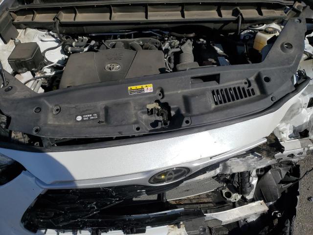 5TDHZRBH9NS170989 - 2022 TOYOTA HIGHLANDER XLE WHITE photo 12