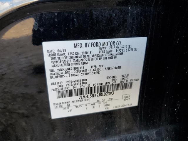 2LMHJ5NK9JBL02393 - 2018 LINCOLN MKT 黑色 照片 13