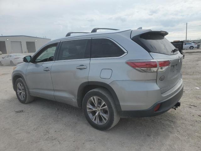 5TDKKRFH4FS116098 - 2015 TOYOTA HIGHLANDER XLE Արծաթագույն լուսանկար 2