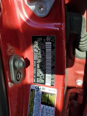 2T1BURHE8EC140974 - 2014 TOYOTA COROLLA L RED photo 12