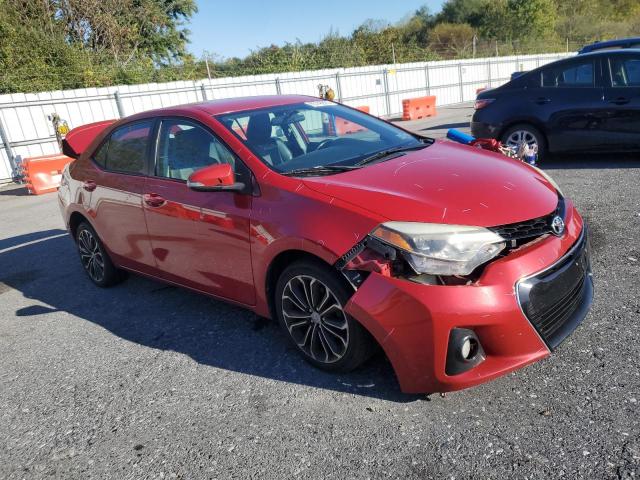 2T1BURHE8EC140974 - 2014 TOYOTA COROLLA L RED photo 4