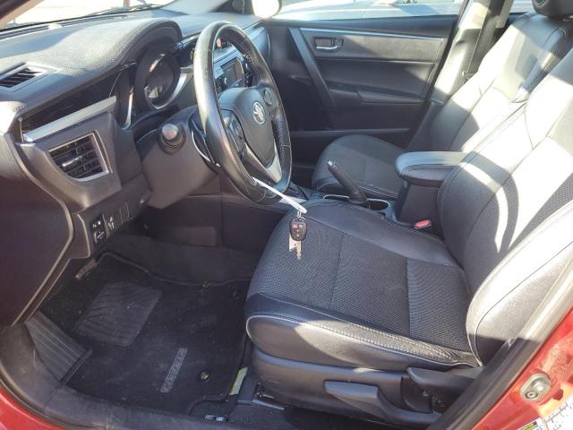 2T1BURHE8EC140974 - 2014 TOYOTA COROLLA L RED photo 7