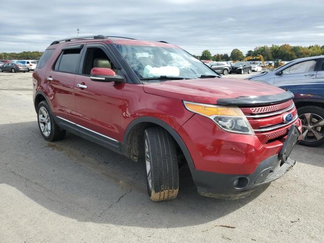 1FM5K8F85FGB55358 - 2015 FORD EXPLORER LIMITED RED photo 4
