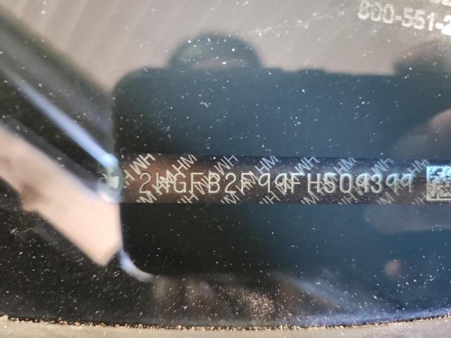 2HGFB2F99FH509399 - 2015 HONDA CIVIC EXL Czarny zdjęcie 12