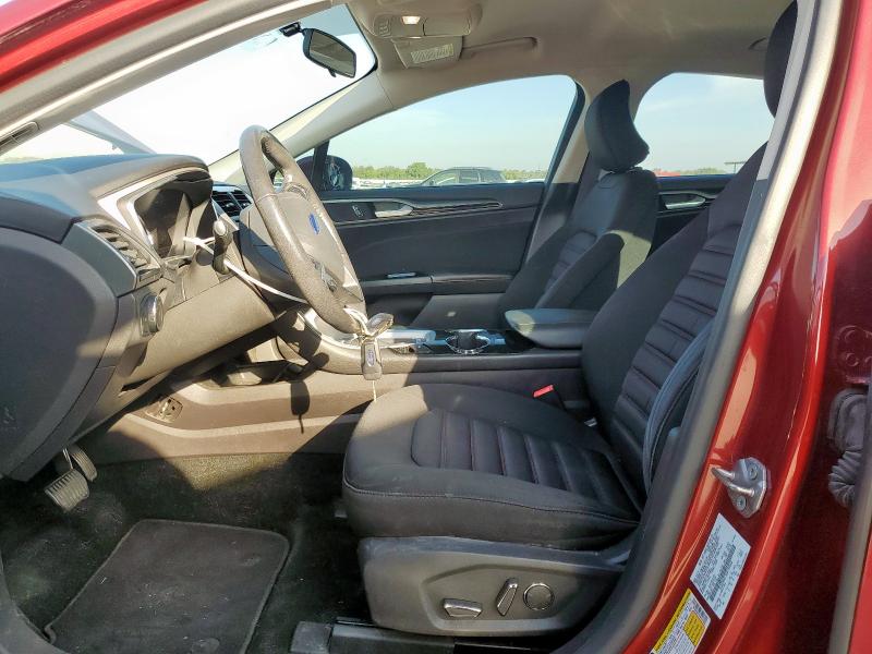 3FA6P0H77GR192668 - 2016 FORD FUSION SE RED photo 7