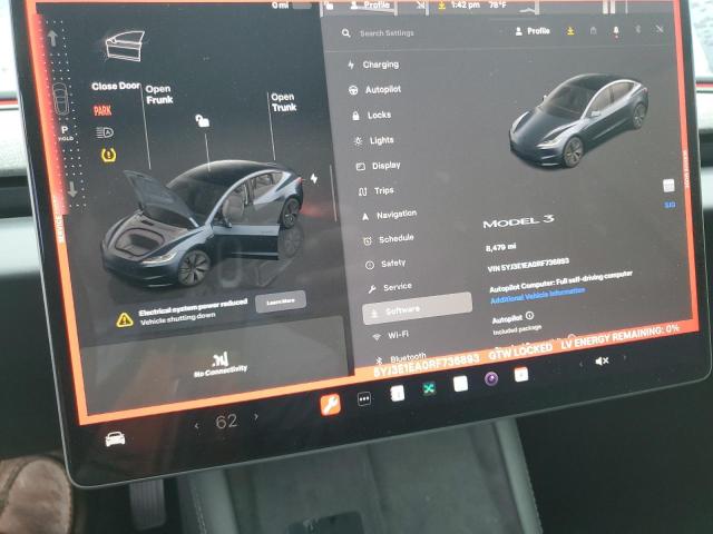 5YJ3E1EA0RF736893 - 2024 TESLA MODEL 3 Сірий фото 9