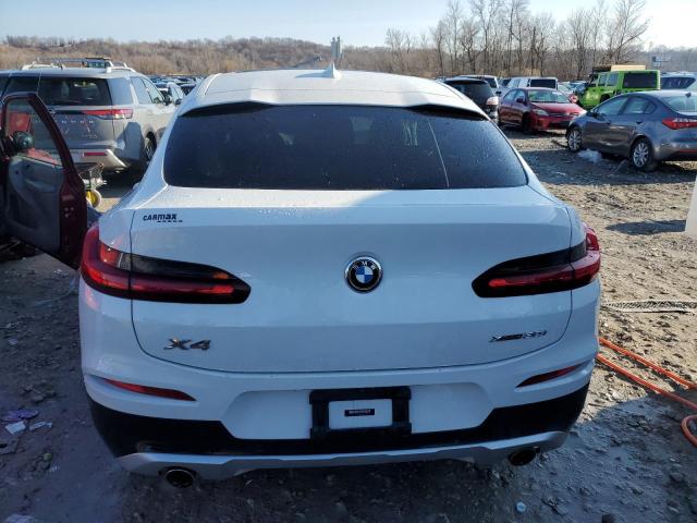 5UX2V1C08M9F44695 - 2021 BMW X4 XDRIVE30I WHITE photo 6