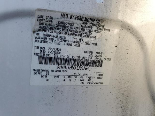 2LMHJ5FR4ABJ03764 - 2010 LINCOLN MKT WHITE photo 14