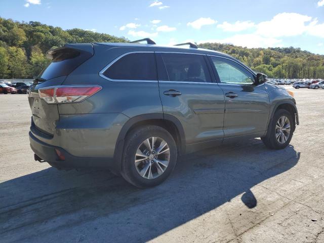 5TDJKRFH8FS126760 - 2015 TOYOTA HIGHLANDER XLE GREEN photo 3