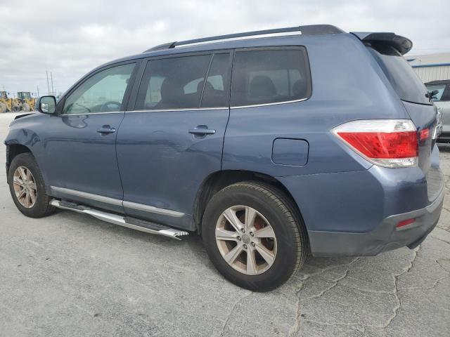 5TDZA3EH1CS021526 - 2012 TOYOTA HIGHLANDER BASE Синий фото 2