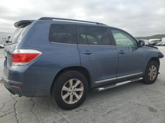 5TDZA3EH1CS021526 - 2012 TOYOTA HIGHLANDER BASE Синий фото 3