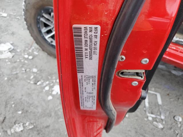 1C6RR7GG0PS556260 - 2023 RAM 1500 CLASS SLT წითელი ფოტო 12