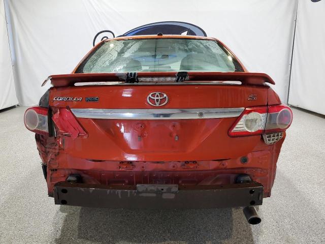 2T1BU4EE0DC099150 - 2013 TOYOTA COROLLA BASE برتقالي صورة 6