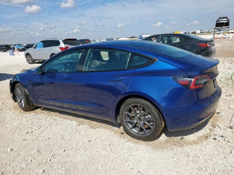 5YJ3E1EB1NF288442 - 2022 TESLA MODEL 3 ლურჯი ფოტო 2