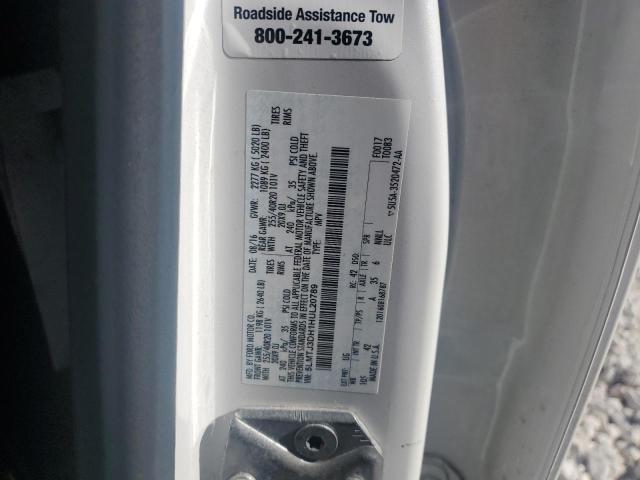 5LMTJ3DH1HUL20789 - 2017 LINCOLN MKC RESERVE თეთრი ფოტო 12