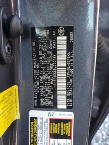 4T1BF3EK8BU230184 - 2011 TOYOTA CAMRY BASE ნაცრისფერი ფოტო 13