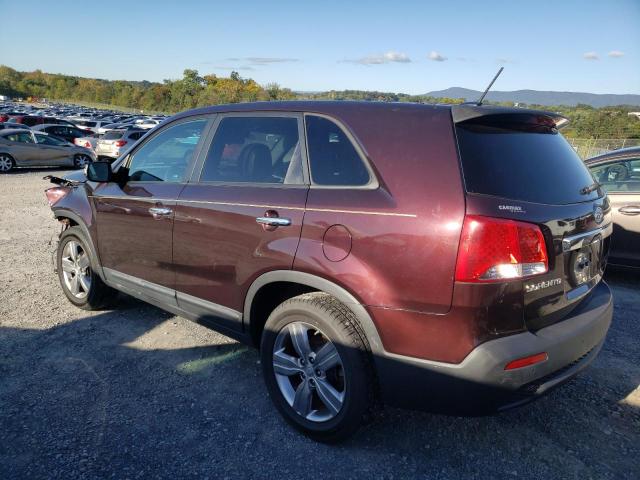 5XYKU3A69CG207454 - 2012 KIA SORENTO EX BROWN photo 2