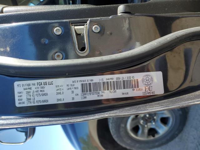 1C6RR7LM3FS575590 - 2015 RAM 1500 SLT أسود صورة 12