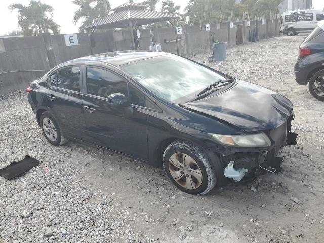 19XFB2F56DE052264 - 2013 HONDA CIVIC LX BLACK photo 4