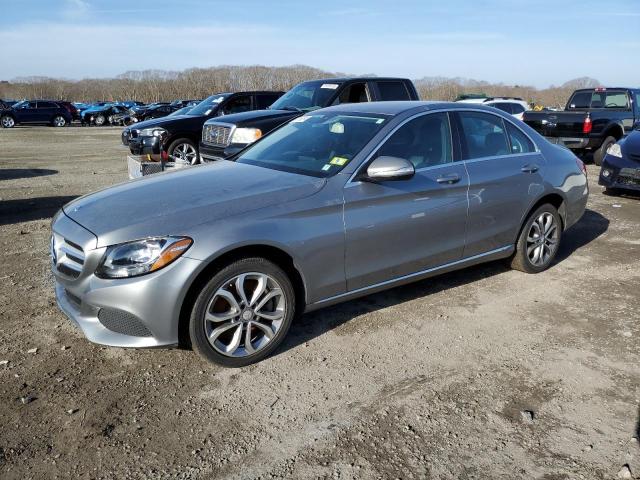 55SWF4KBXFU059869 - 2015 MERCEDES-BENZ C 300 4MATIC SILVER photo 1