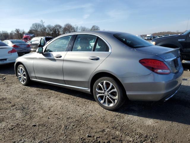 55SWF4KBXFU059869 - 2015 MERCEDES-BENZ C 300 4MATIC SILVER photo 2