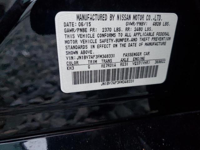 JN1BV7AP3FM348331 - 2015 INFINITI Q50 BASE 黑色 照片 13