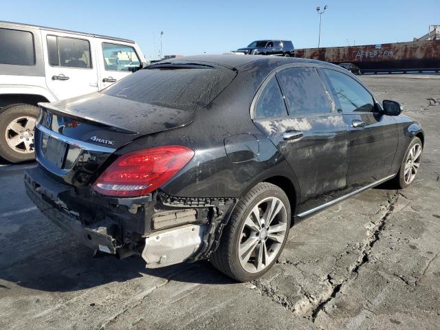 55SWF4KB2HU187557 - 2017 MERCEDES-BENZ C 300 4MATIC BLACK photo 3