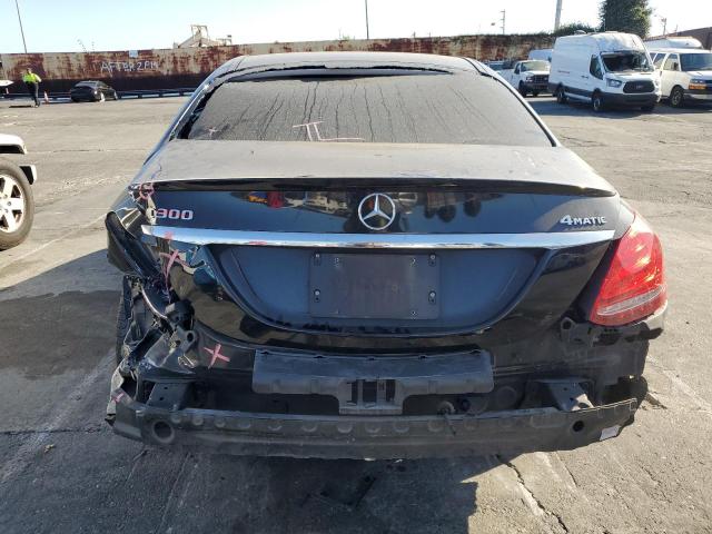 55SWF4KB2HU187557 - 2017 MERCEDES-BENZ C 300 4MATIC BLACK photo 6
