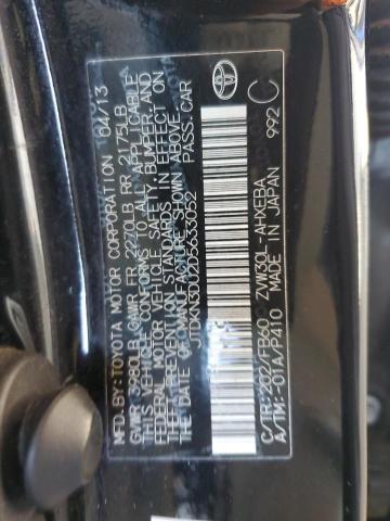JTDKN3DU2D5633052 - 2013 TOYOTA PRIUS BLACK photo 12