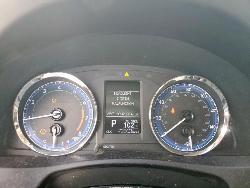 5YFBURHE9KP884529 - 2019 TOYOTA COROLLA L CHARCOAL photo 9