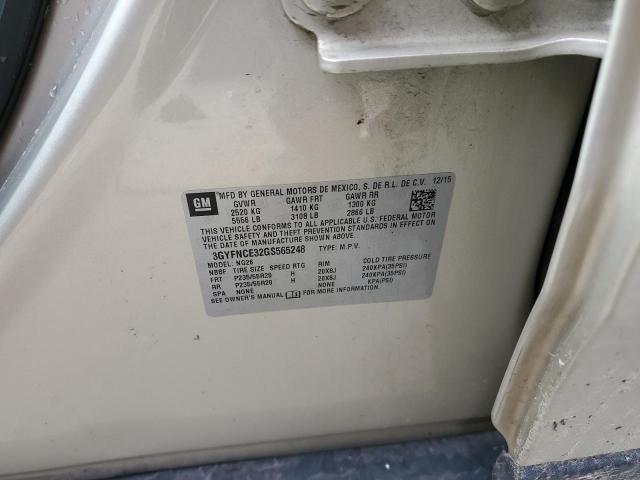 3GYFNCE32GS565248 - 2016 CADILLAC SRX PERFORMANCE COLLECTION Or photo 13