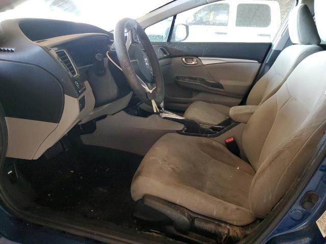 19XFB2F82DE059657 - 2013 HONDA CIVIC EX BLUE photo 7