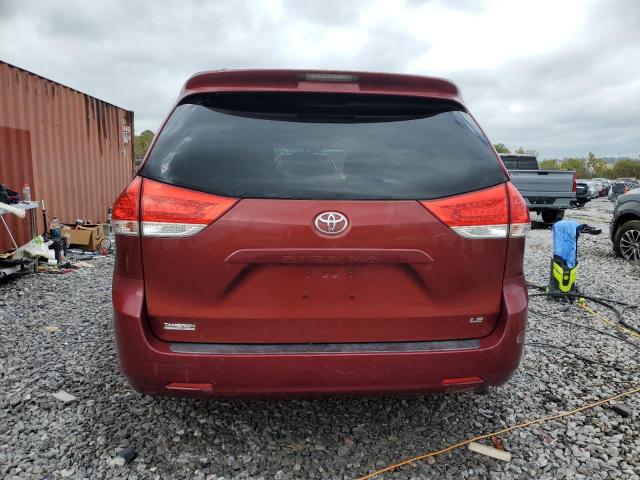 5TDKK3DCXDS296723 - 2013 TOYOTA SIENNA LE 勃艮第红 照片 6