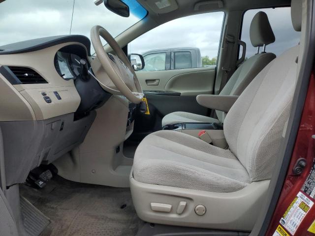 5TDKK3DCXDS296723 - 2013 TOYOTA SIENNA LE 勃艮第红 照片 7