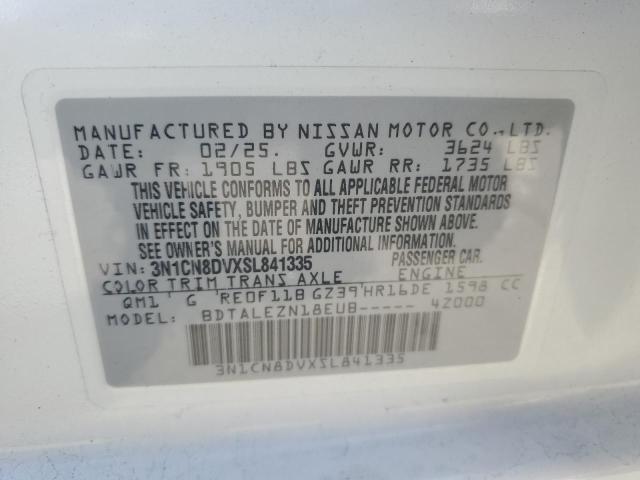 3N1CN8DVXSL841335 - 2025 NISSAN VERSA S 白色 照片 13