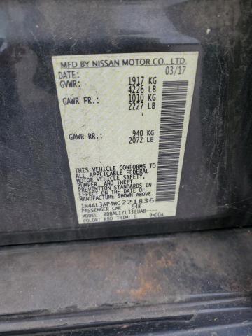 1N4AL3AP4HC221836 - 2017 NISSAN ALTIMA 2.5 BLUE photo 12